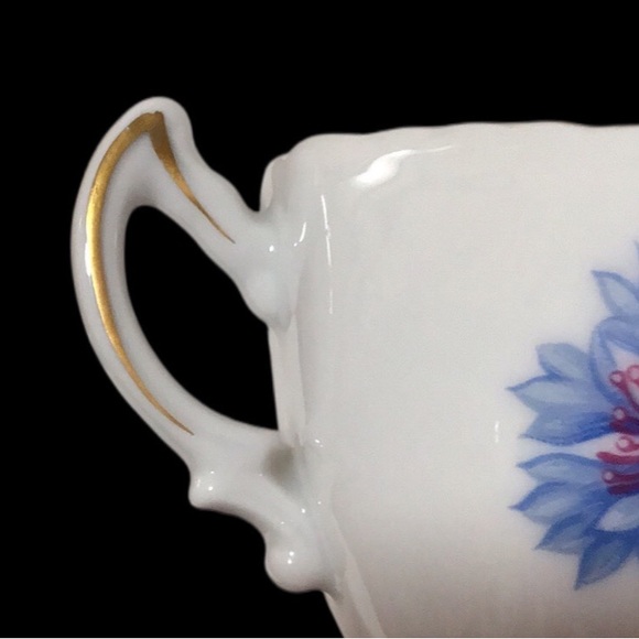 ROSETTI Meadow Belle Hand Painted Tea Cup and Saucer, Blue Flowers - Picture 5 of 8